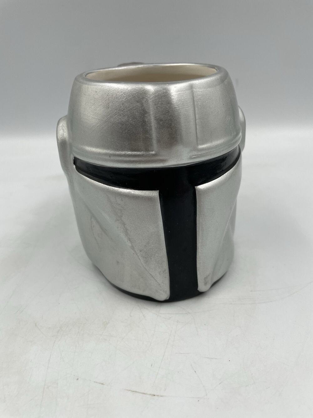Star Wars Zac Designs The Mandalorian Helmet Coffee Cup Mug Silver